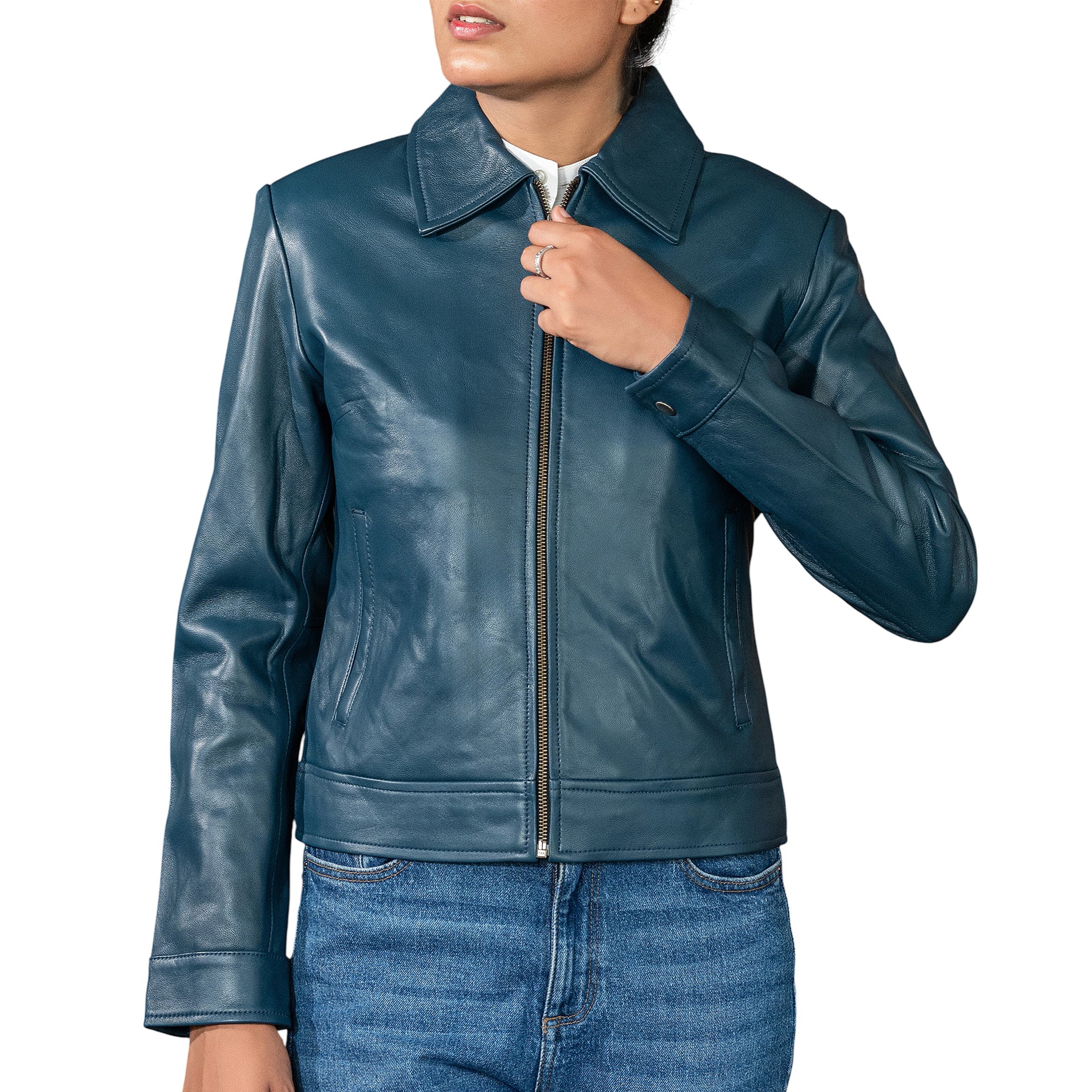 Women’s Classic Polo Collar Jacket