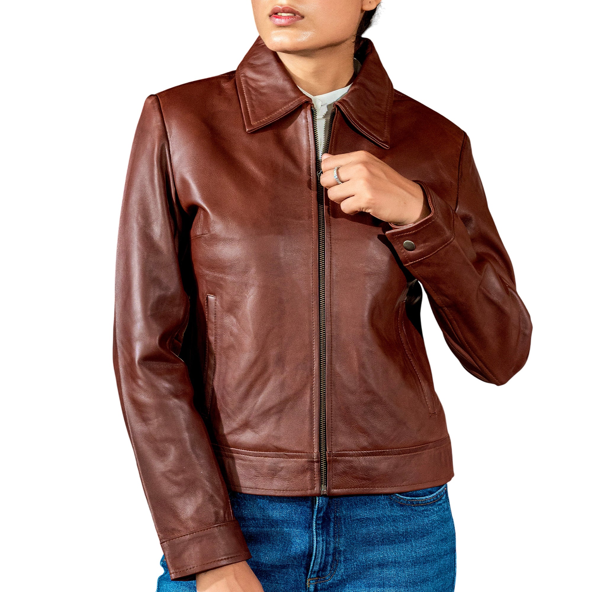 Women’s Classic Polo Collar Jacket