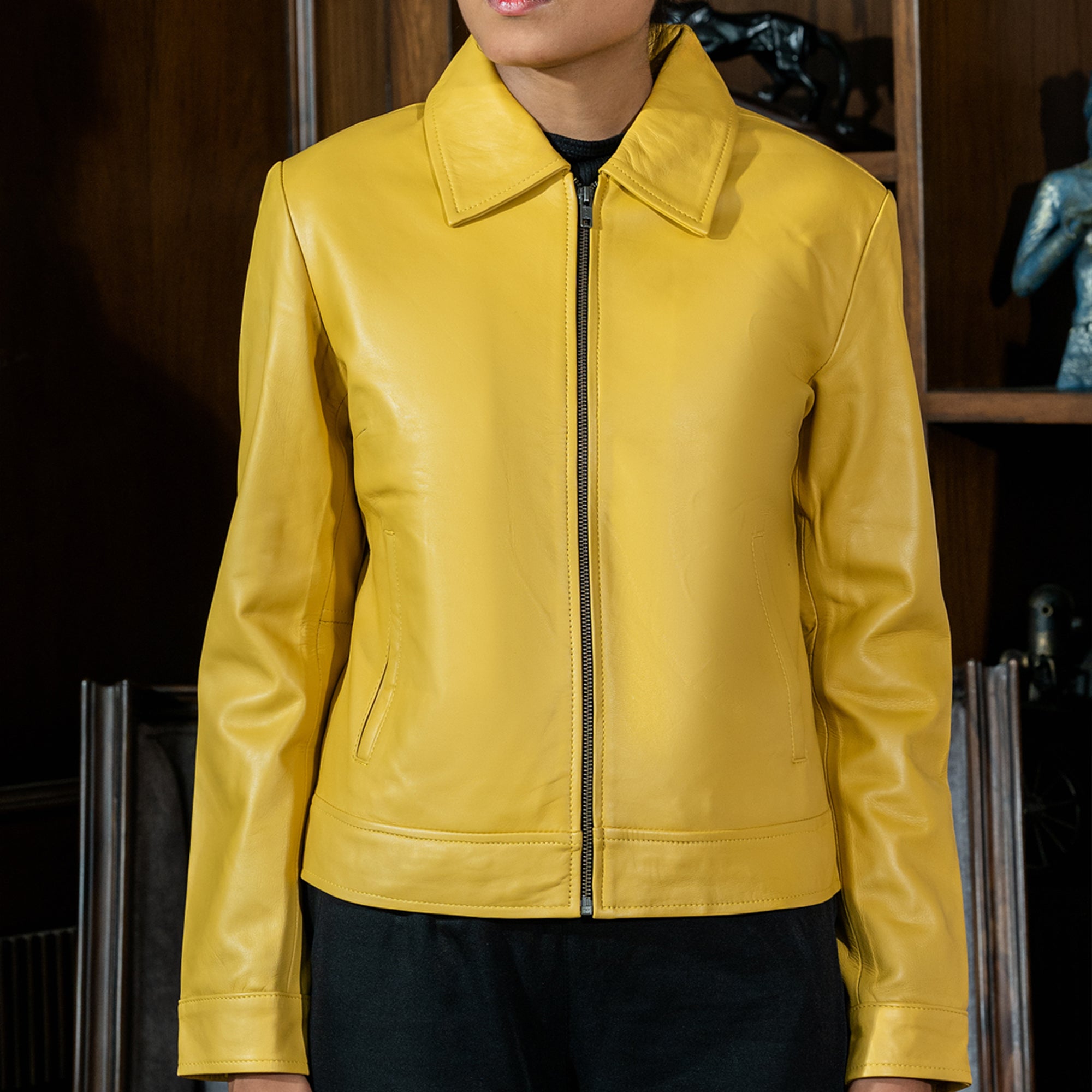 Women’s Classic Polo Collar Jacket