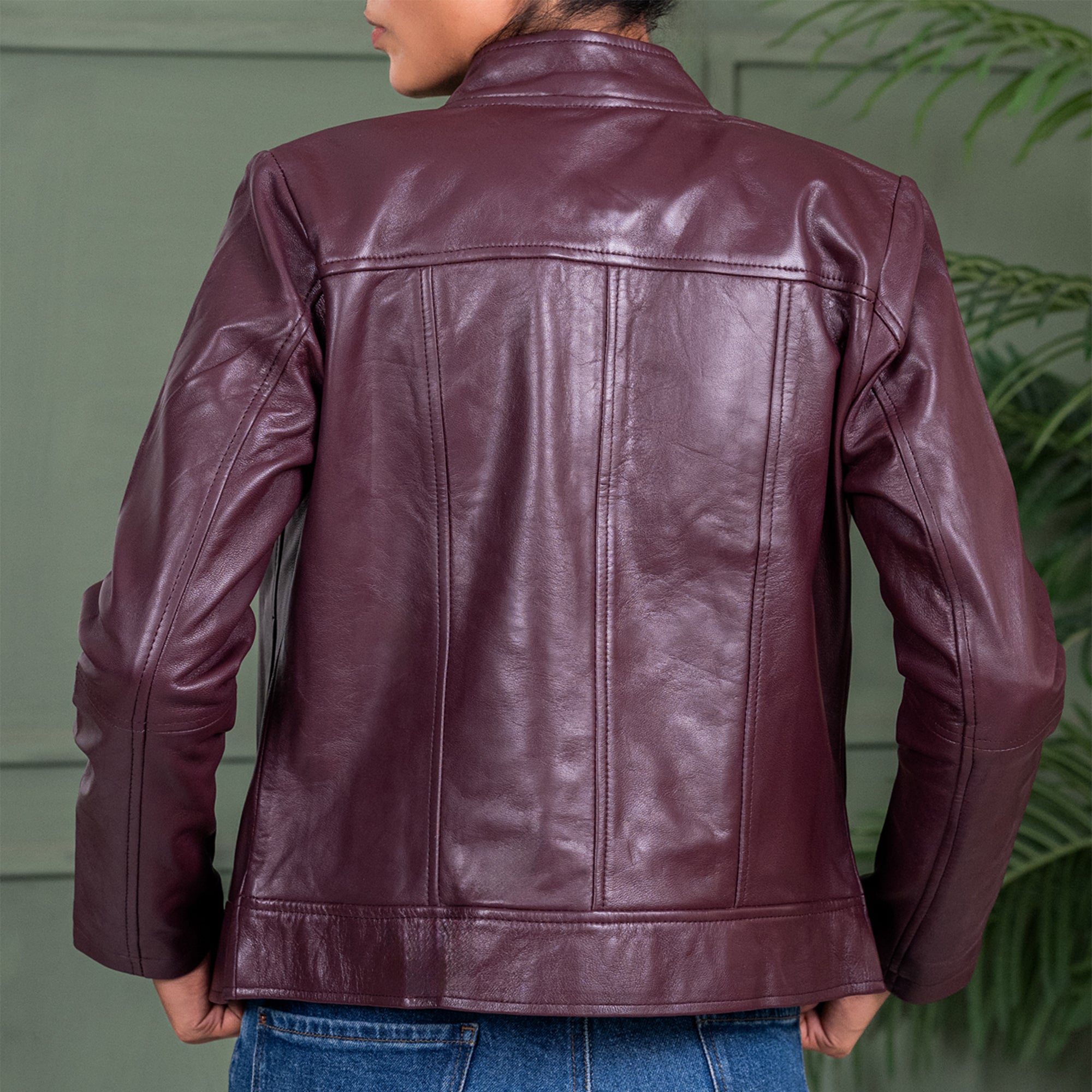 Womens Casual Leather Jacket