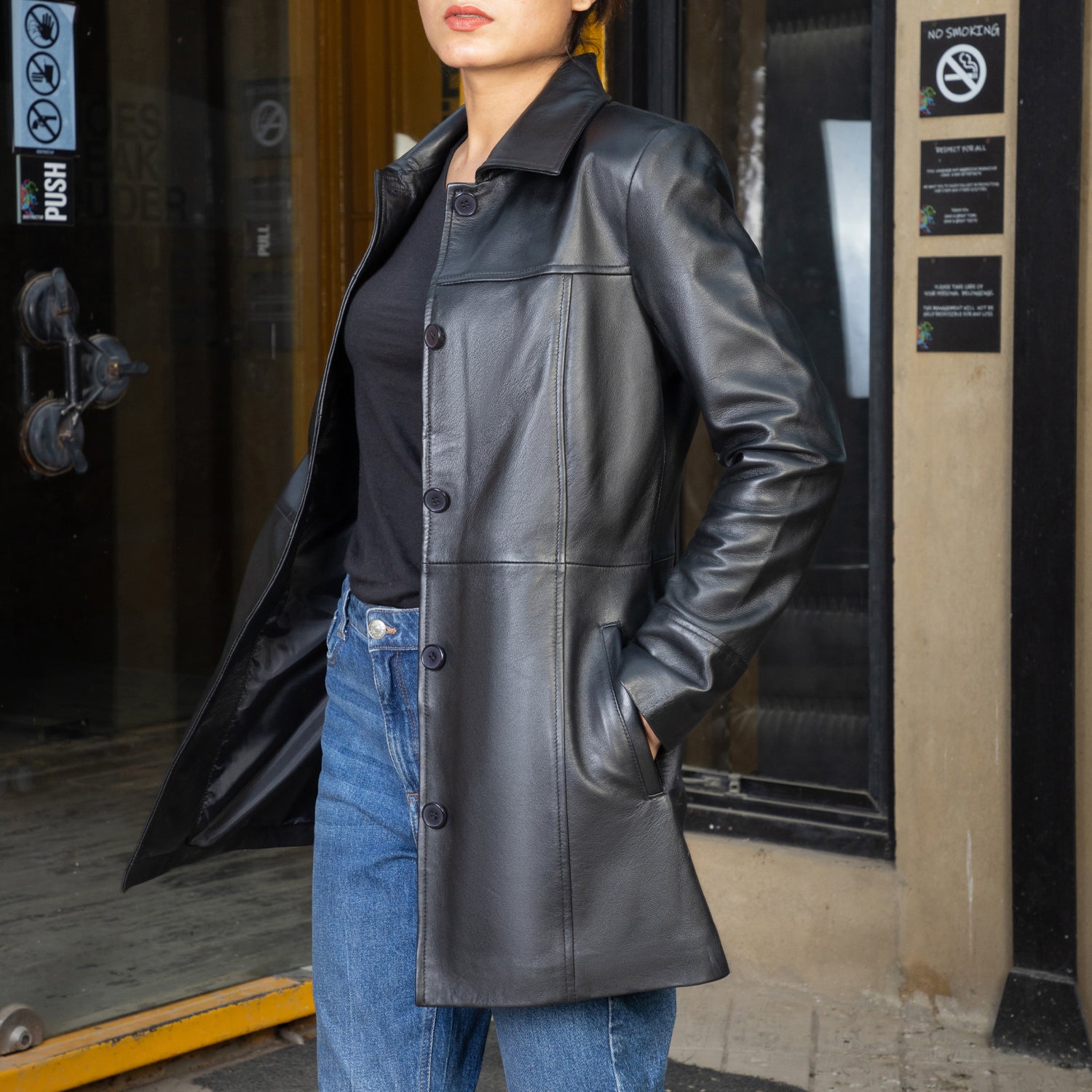 Women’s Real Leather black