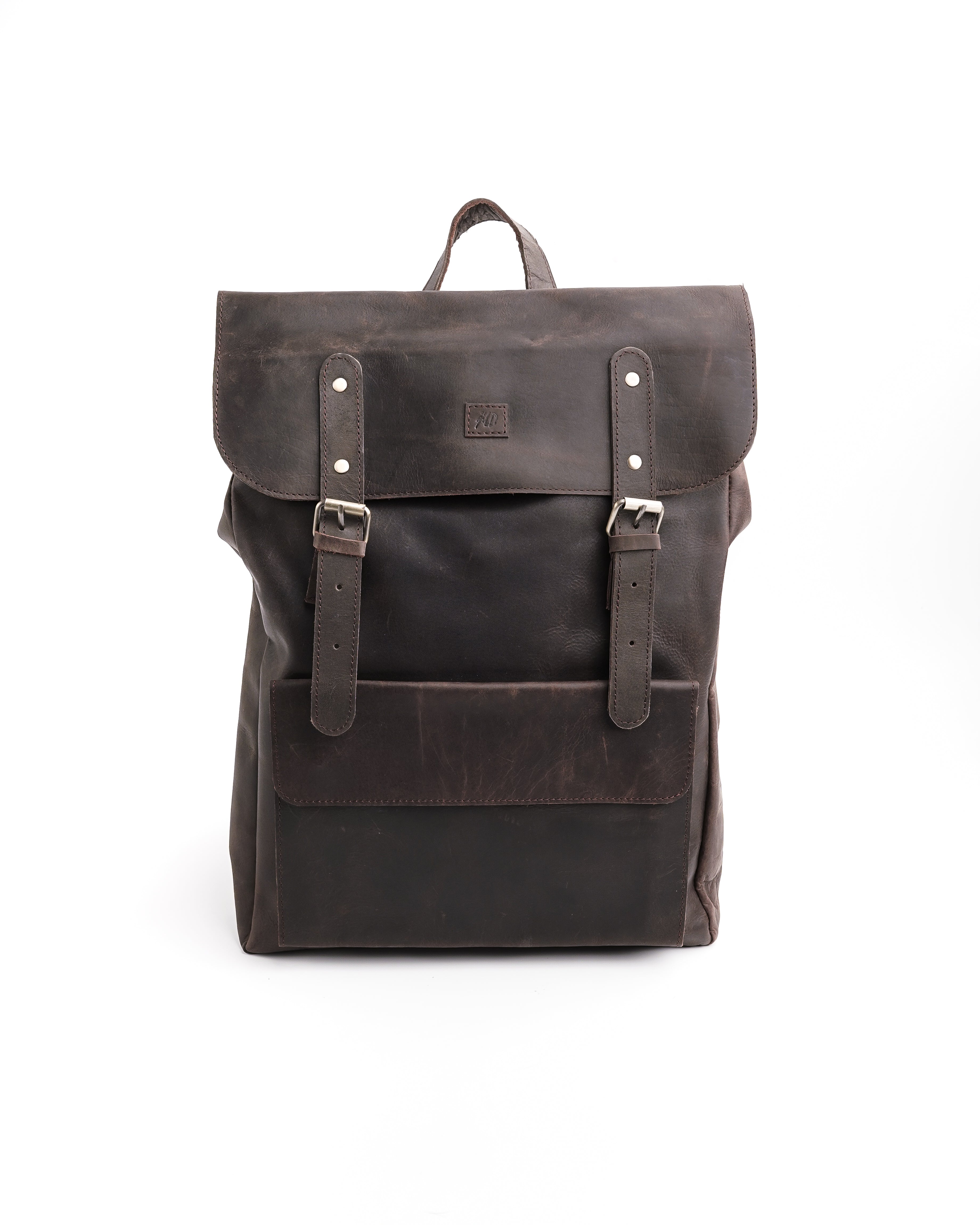 dark brown leather backpack Nomad Vintage Leather Backpack