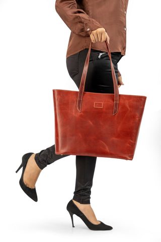 The Classic Womens Leather Tote Bag