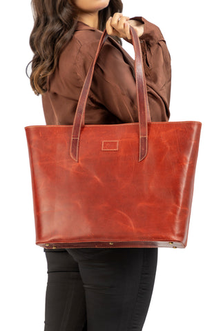 The Classic Womens Leather Tote Bag