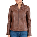 Womens Casual Leather Jacket