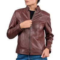Womens Casual Leather Jacket