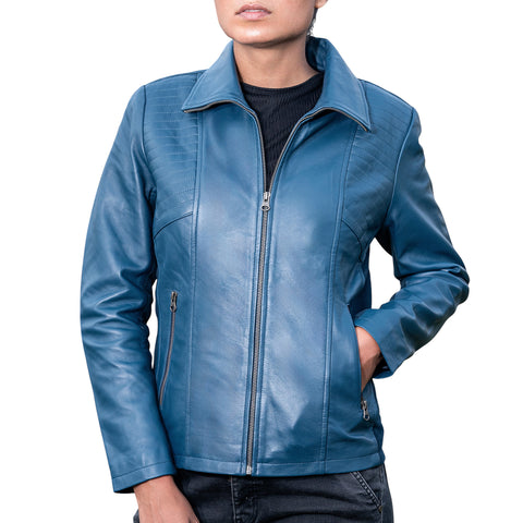 Classic Women’s Real Leather Jacket