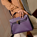Saffiano Aura Lock Womens Top Handle Bag