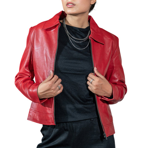 Women’s Classic Polo Collar Jacket