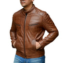 Jild Biker Style Cafe Racer Vintage Look Motorcycle Jacket
