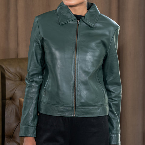Women’s Classic Polo Collar Jacket