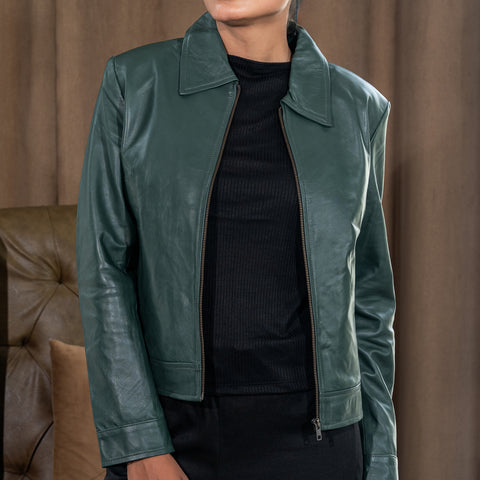 Women’s Classic Polo Collar Jacket