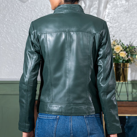 Womens Casual Leather Jacket