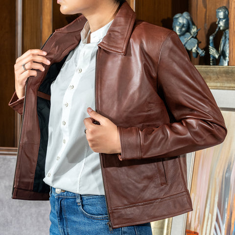 Women’s Classic Polo Collar Jacket