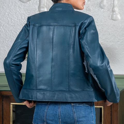 Womens Casual Leather Jacket