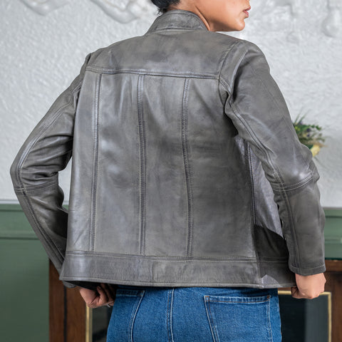 Womens Casual Leather Jacket