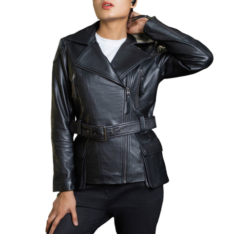 Jild Tailored Stitch Womens Leather Jacket