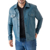 Men’s Leather Trucker Jacket