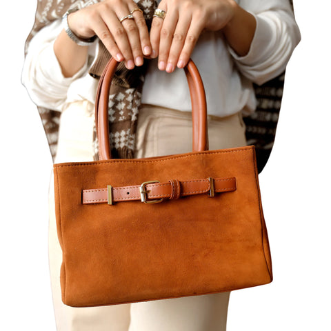 Espresso Suede Bag