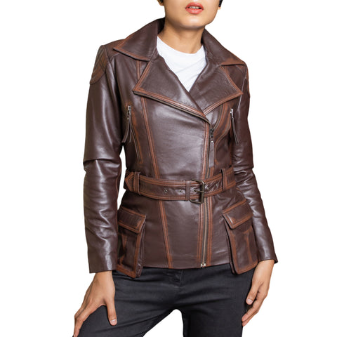 Jild Tailored Stitch Womens Leather Jacket