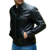 Jild Cafe Racer Vintage Look Motorcycle Jacket – Tan Leather

