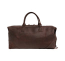 The Weekender Travel Leather Duffle Bag-Midnight Brown