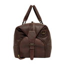 The Weekender Travel Leather Duffle Bag-Midnight Brown