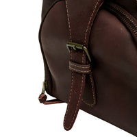 The Weekender Travel Leather Duffle Bag-Midnight Brown