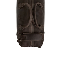 The Weekender Travel Leather Duffle Bag-Dark Brown