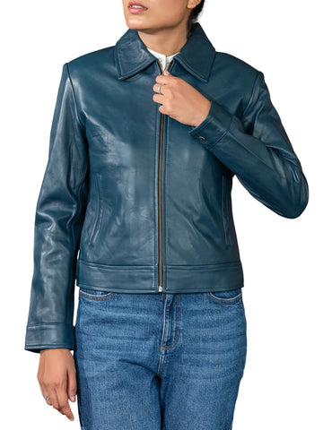 Women’s Classic Polo Collar Jacket