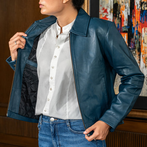 Women’s Classic Polo Collar Jacket