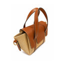 Jute Charm Flapover Bag