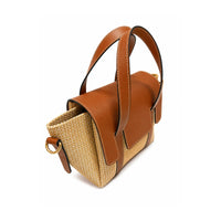 Jute Charm Flapover Bag