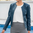Womens Basic Everyday Leather Jacket