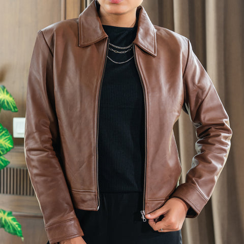 Women’s Classic Polo Collar Jacket