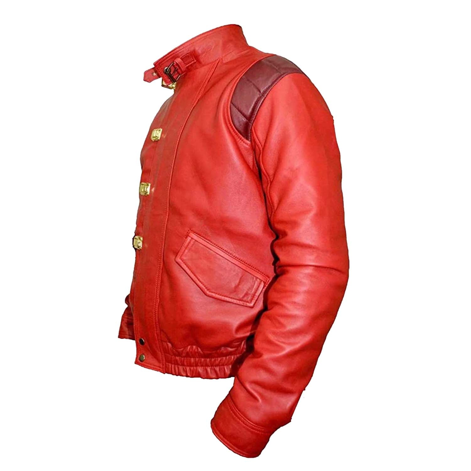Mens Akira Kaneda Red Leather Jacket