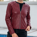 Womens Basic Everyday Leather Jacket