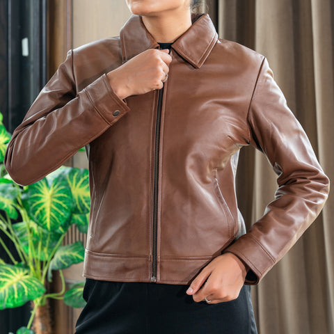 Women’s Classic Polo Collar Jacket