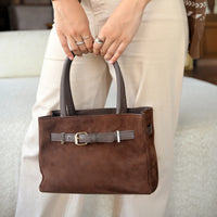 Espresso Suede Bag