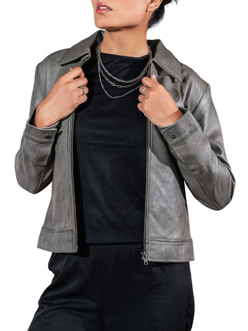 Women’s Classic Polo Collar Jacket