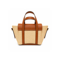 Jute Charm Flapover Bag