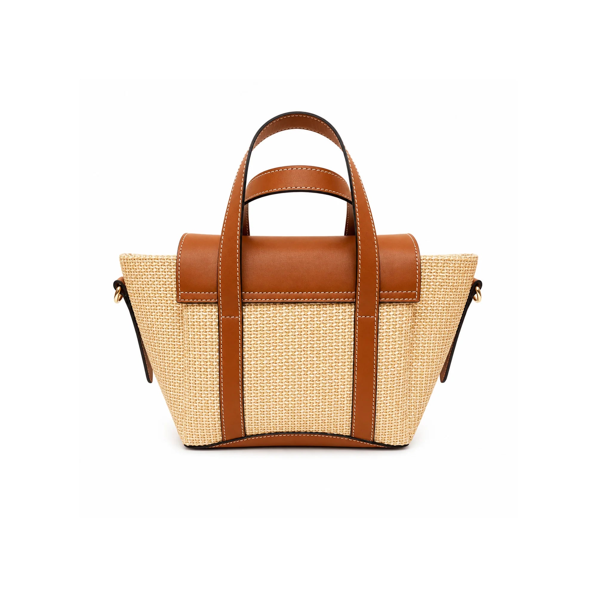 Jute Charm Flapover Bag