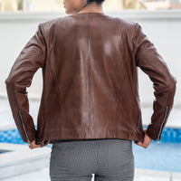 Womens Basic Everyday Leather Jacket