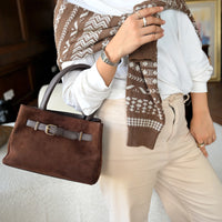 Espresso Suede Bag