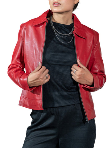 Women’s Classic Polo Collar Jacket