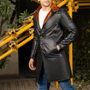 Men's Turlock Brown Shearling Leather Coat