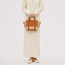 Jute Charm Flapover Bag