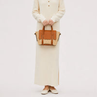 Jute Charm Flapover Bag