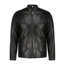 Mens Lambskin Biker Style Leather Jacket
