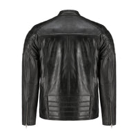 Mens Lambskin Biker Style Leather Jacket